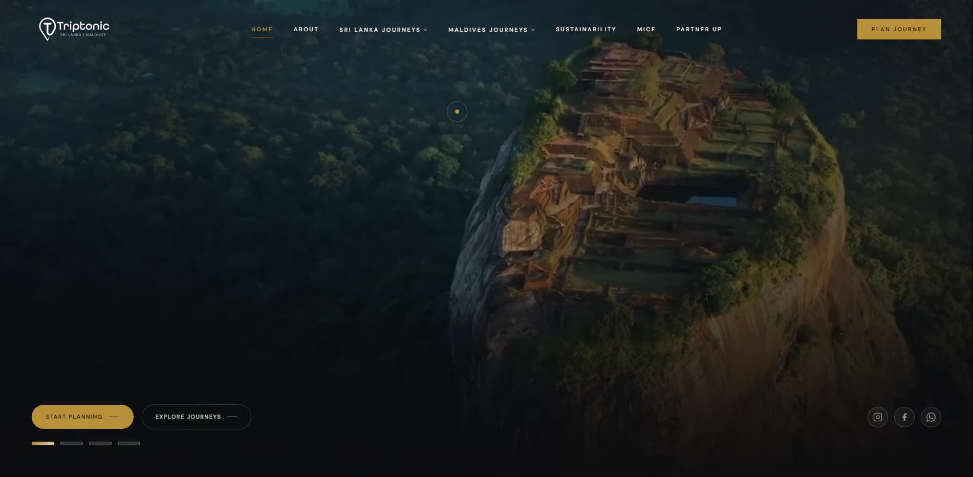 Triptonic travel website experience